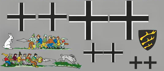 1/6 Scale Fokker D-Vll Sieben Schwaben Decals