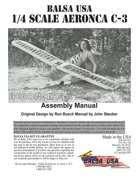 1/4 Scale Aeronca C-3 Collegian Digital Manual