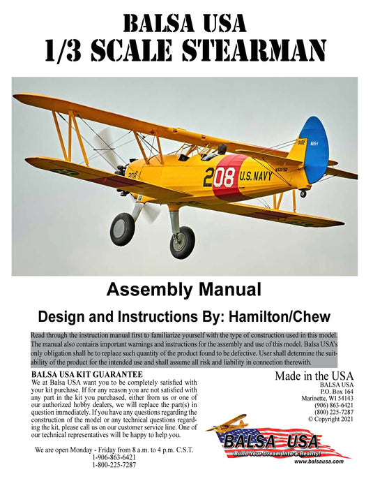 1/3 Scale Stearman Digital Manual