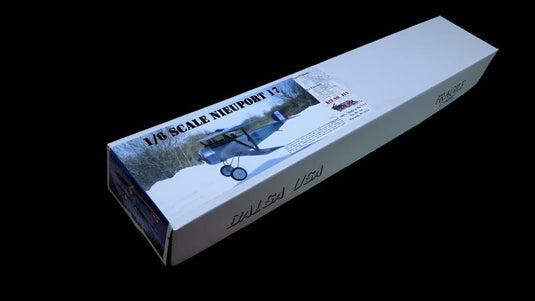 1/6 Scale Nieuport 17 Kit Package ,  (1) set 1/6 Du-Bro Vintage Wheels, (1) set decals, (1) Vickers machine,(1) Lewis Machine Gun