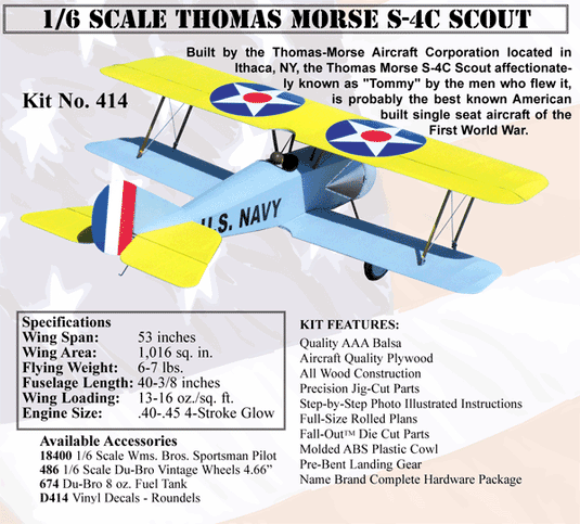1/6 Scale Thomas-Morse S-4c Scout