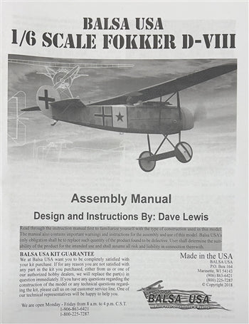 1/6 D-8 Plans and Manuals