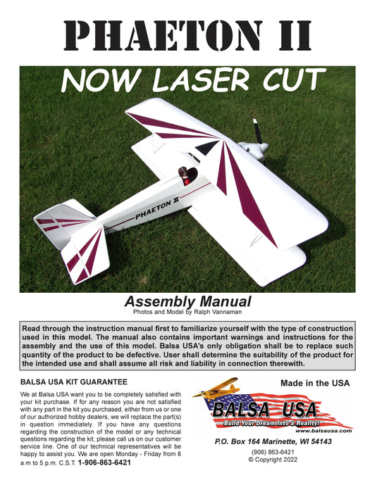 Phaeton II Laser Cut Digital Manual
