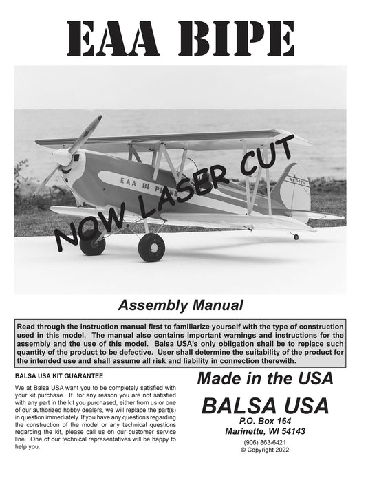 1/4 Scale EAA BIPLANE Digital Manual