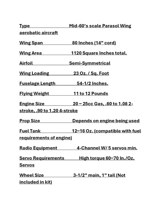 Citabria Aerobatic Pro