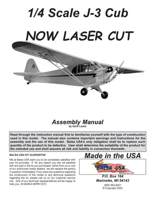 2025 1/4 scale J-3 Cub Digital Manual