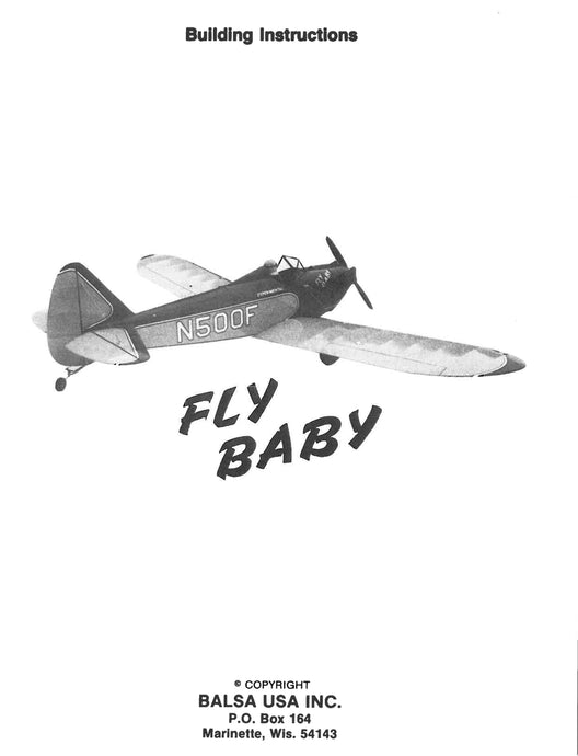 1/3 Scale Fly Baby Low Wing Digital Manual