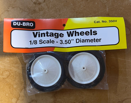 1/8 Scale Du-Bro Vintage Wheels (3.5")