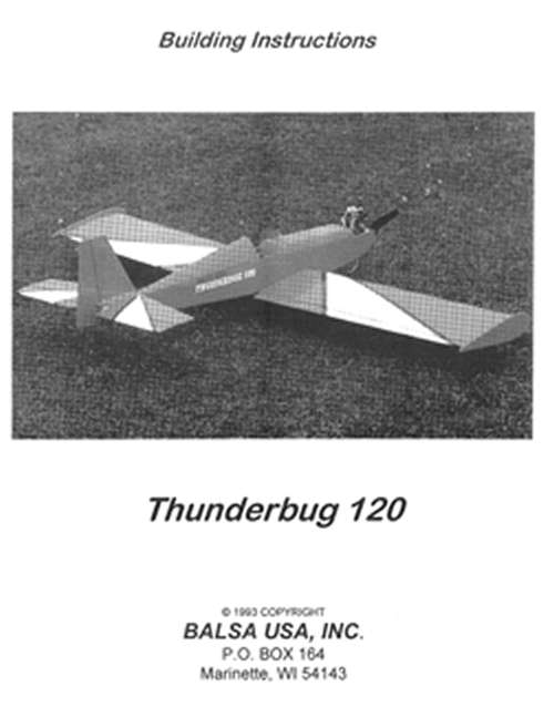 Thunderbug 120 Instruction Manual
