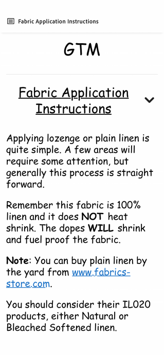 Lozenge Fabric Appliction Instructions
