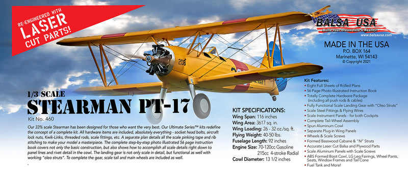 Load image into Gallery viewer, 1/3 Scale Stearman

