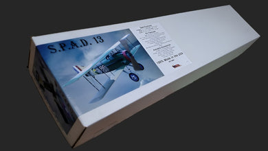 1/4 Scale Spad 13 Kit Package,  (1) set 1/4 Du-Bro Vintage Wheels, (2)  1/4 Vickers Gun Kits, (1) set Decals
