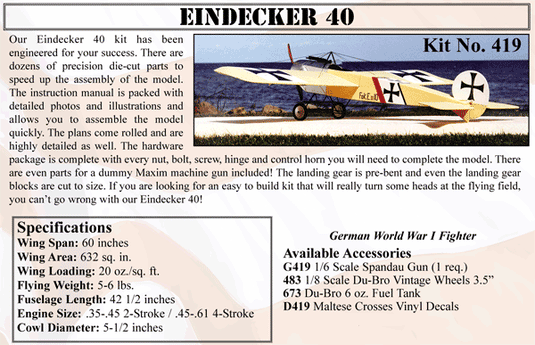 Eindecker 40