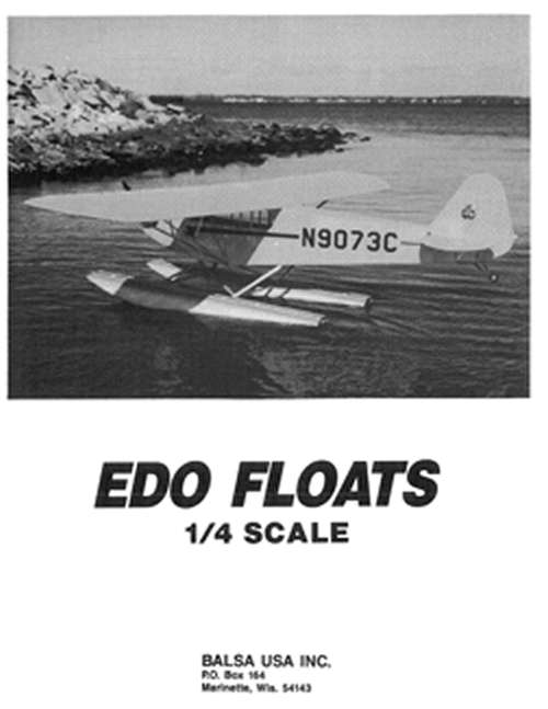 1/4 Scale Edo Floats Plans and Instruction Manual – Balsa USA