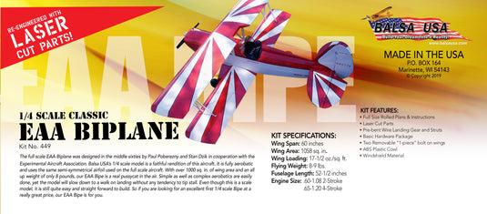 1/4 Scale EAA Bipe